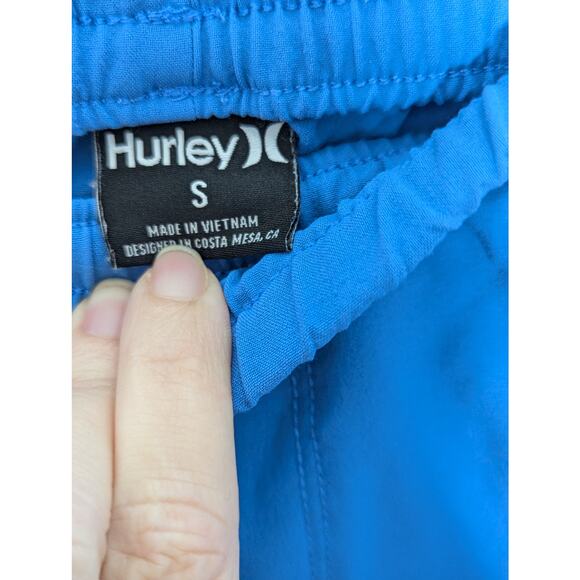 Hurley Blue Draw String Swim Trunks Size S - Picture 2 of 4
